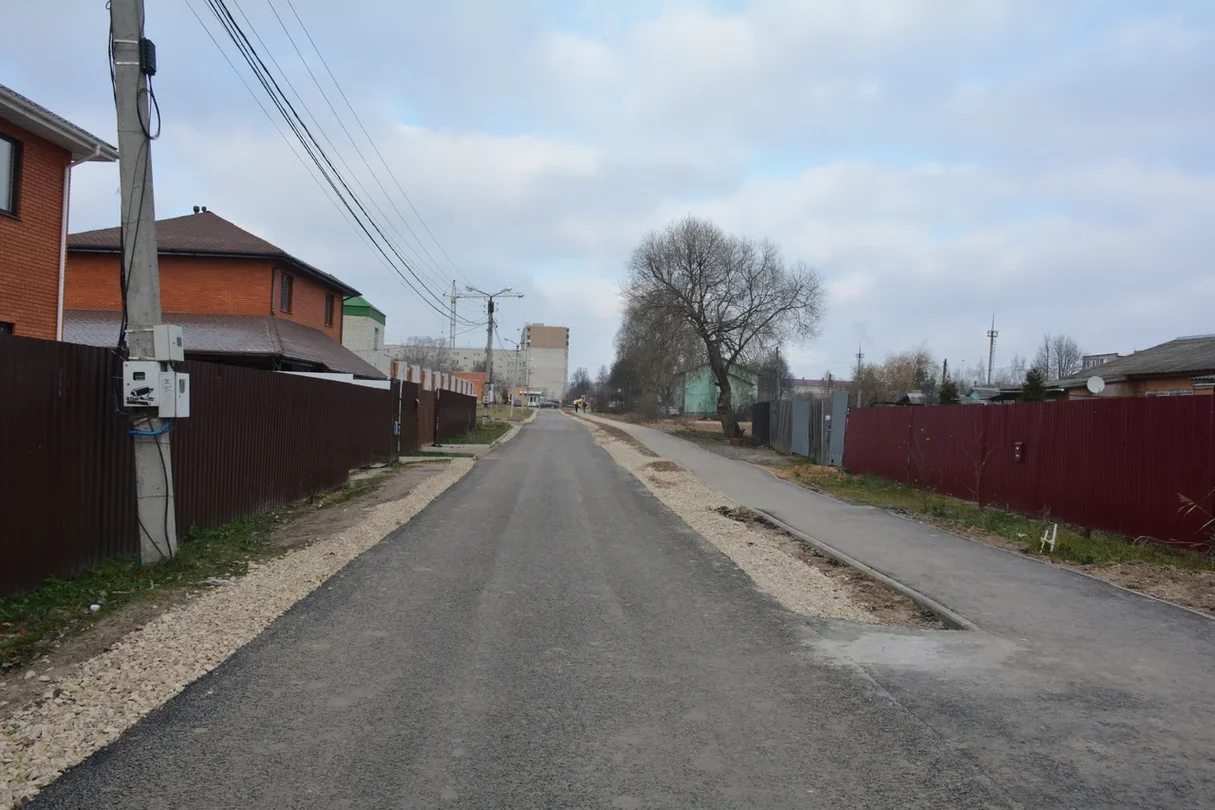 На ул. Комсомольская завершен дорожный ремонт